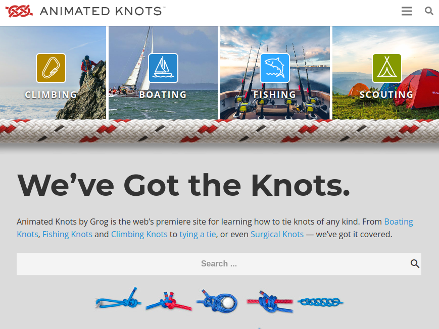 Animated Knots - source: screenshot of their website